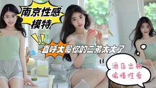 南京性感模特 张慧 酒店出轨偷情性爱 直呼大哥你的二弟太大了 不要顶我啊